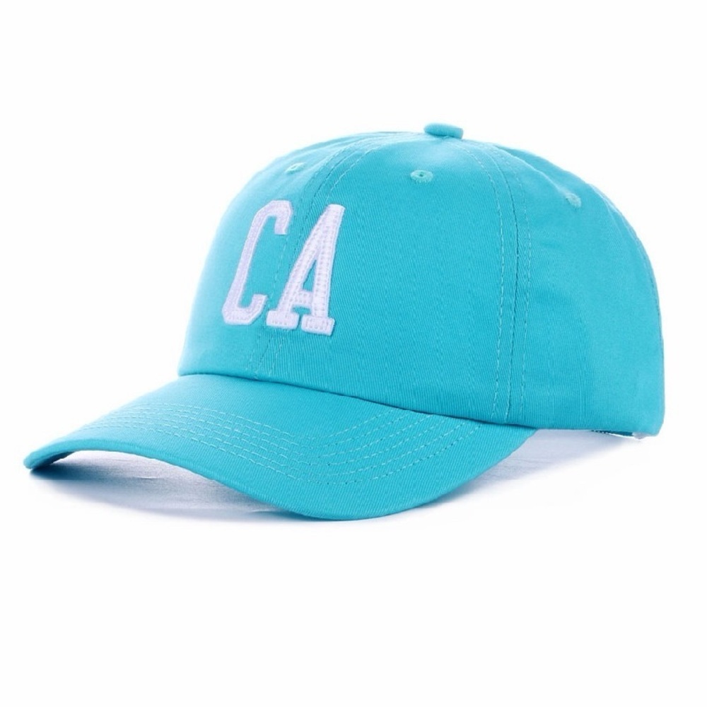 California Embroidered Cotton Baseball Cap - Mint - Picture 4 of 5